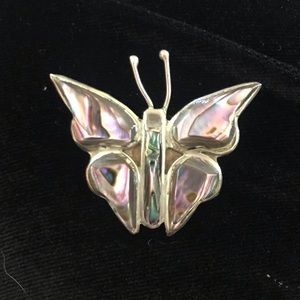 Mexico abalone butterfly pin